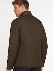 Barbour® Olive Green Powell Quilted Jacket - Image 2 of 13