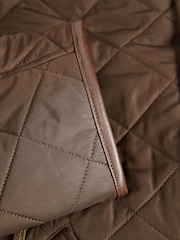 Barbour® Olive Green Powell Quilted Jacket - Image 9 of 13