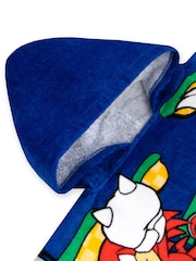 Character Blue Sonic 100% Cotton Poncho - Image 4 of 9