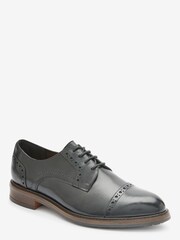 Schwarz - Forever Comfort® Schnürschuhe aus Leder im Budapester-Stil - Bild 2 von 4
