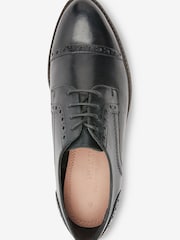 Schwarz - Forever Comfort® Schnürschuhe aus Leder im Budapester-Stil - Bild 3 von 4