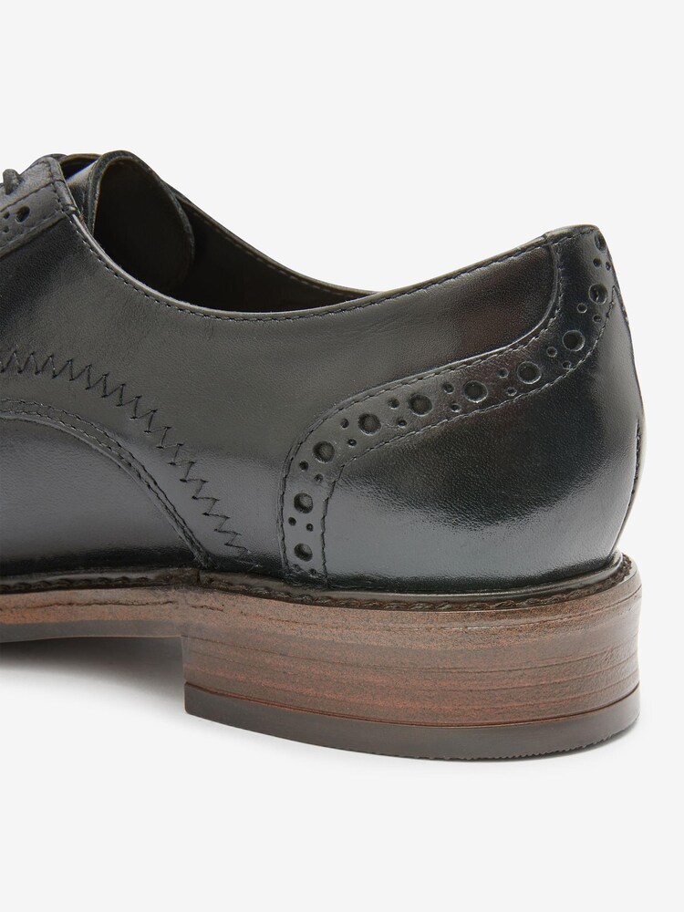 Schwarz - Forever Comfort® Schnürschuhe aus Leder im Budapester-Stil - Bild 4 von 4
