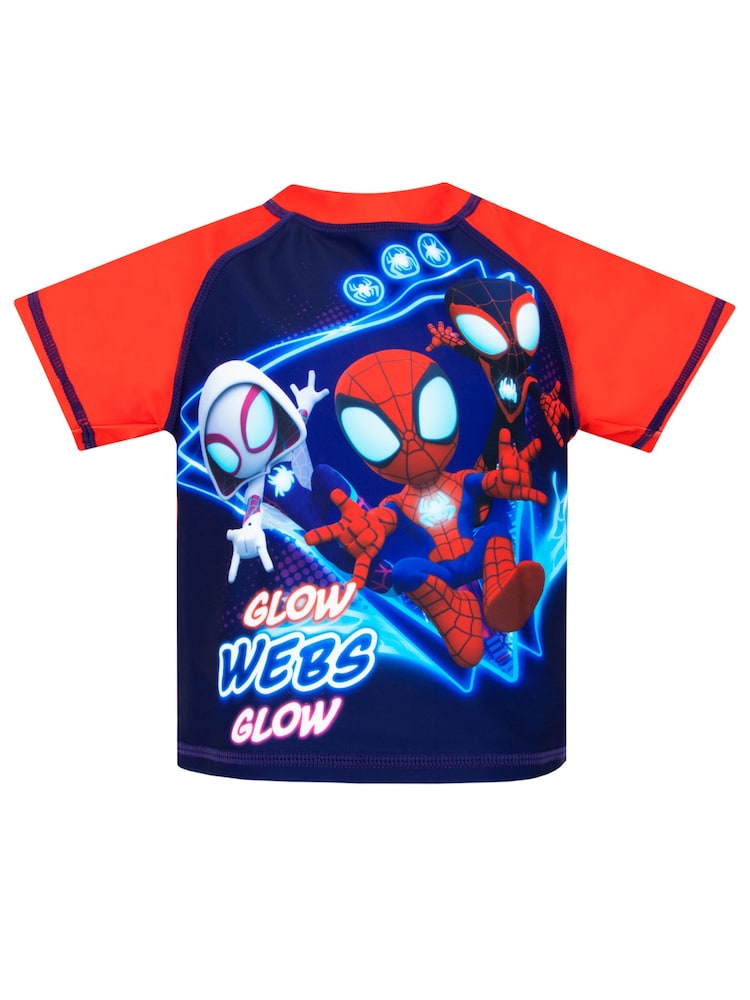Character Red Spiderman Top and Swim Set - Image 2 of 5