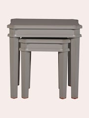 Laura Ashley Pale Charcoal Henshaw Nest Of 2 Tables - Image 2 of 5