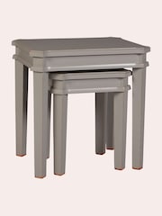Laura Ashley Pale Charcoal Henshaw Nest Of 2 Tables - Image 3 of 5