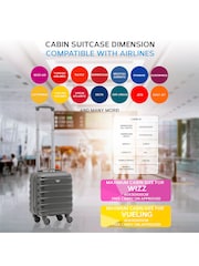 Flight Knight Lightweight 4 Wheel ABS Hard Case Suitcases Cabin Carry On Hand Luggage Approved for Over 100 Airlines - Image 6 of 7