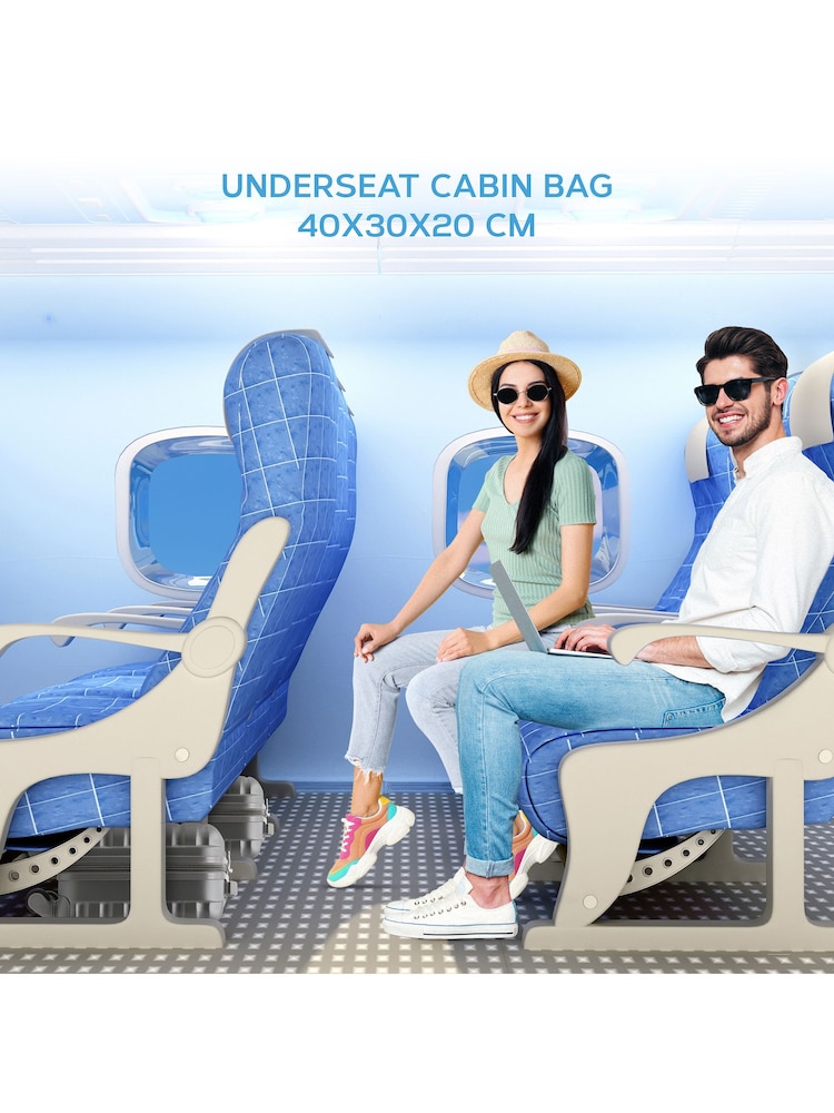 Flight Knight Lightweight 4 Wheel ABS Hard Case Suitcases Cabin Carry On Hand Luggage Approved for Over 100 Airlines - Image 7 of 7