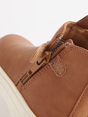 Hellbraun - Chelsea-Stiefel mit Reißverschluss - Bild 5 von 5