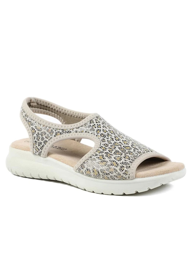 Pavers Leopard Stretch Comfort Sandals - Image 1 of 5