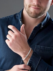 Beaverbrooks Sterling Silver Curb Bracelet - Image 6 of 8