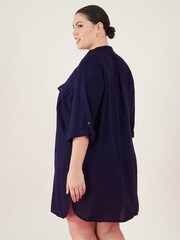 Accessorize Blue Long Sleeve Beach Shirt - Image 2 of 4