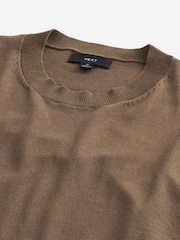 Brown Regular Fit Knitted T-Shirt - Image 7 of 8
