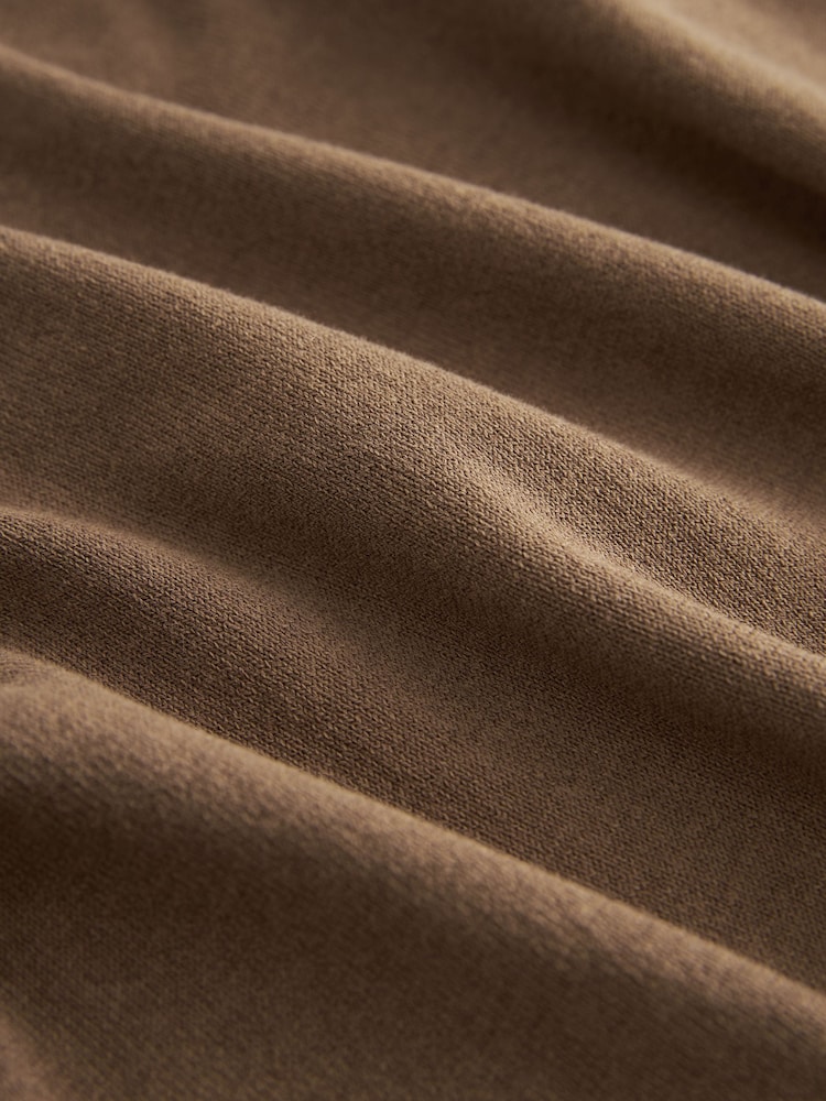 Brown Regular Fit Knitted T-Shirt - Image 8 of 8
