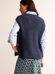 Boden Blue Tie-Side Knitted Tabard Jumper - Image 2 of 7