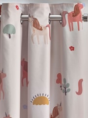 Natural Scandi Unicorn Ombre Eyelet Blackout Curtains - Image 2 of 4