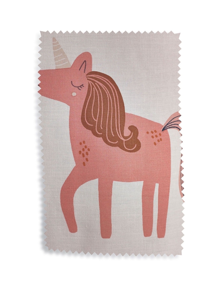 Natural Scandi Unicorn Ombre Eyelet Blackout Curtains - Image 4 of 4