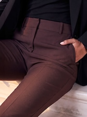 Roman Brown Bootcut Leg Stretch Trousers - Image 4 of 4