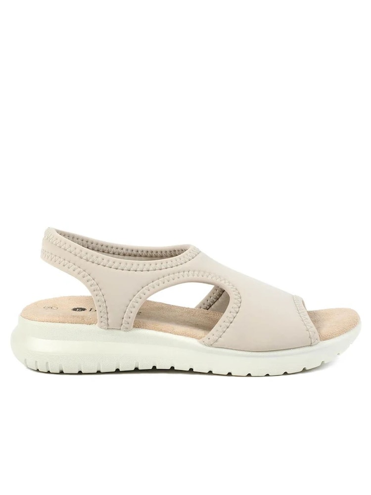 Pavers Cream Stretch Comfort Sandals - Image 1 of 5