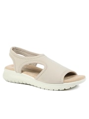Pavers Cream Stretch Comfort Sandals - Image 2 of 5