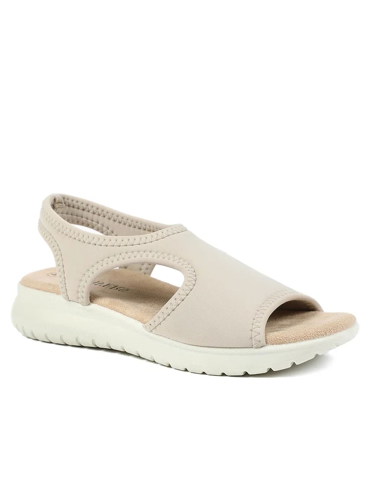 Pavers Cream Stretch Comfort Sandals - Image 2 of 5