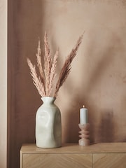 Natural Large Dimpled Ceramic Vase - Image 1 of 4