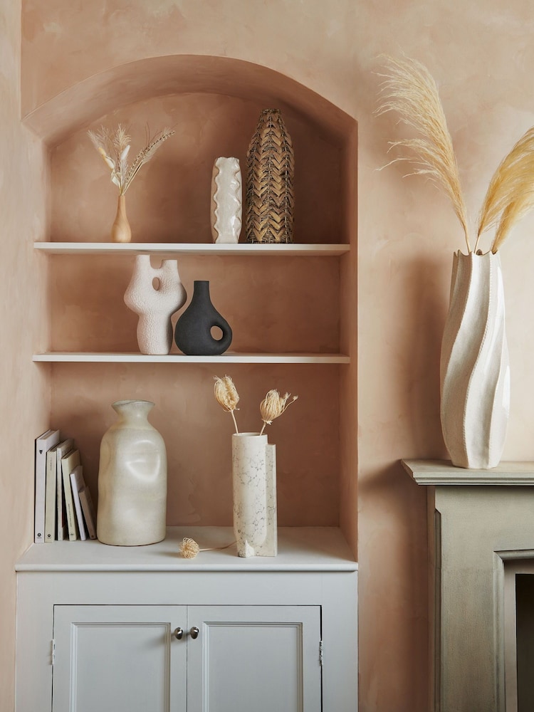 Natural Large Dimpled Ceramic Vase - Image 2 of 4