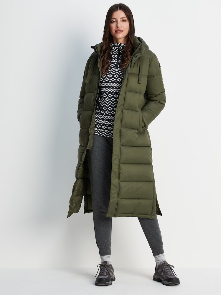 Tog 24 Green Cautley Long Padded Jacket - Image 1 of 9