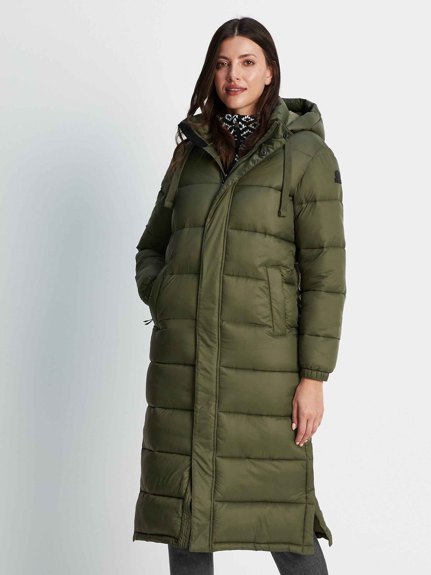 Buy Tog 24 Green Cautley Long Padded Jacket from Next Ireland