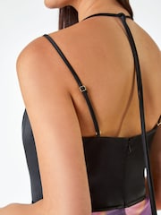 Roman Pink Luxe Colourblock Fit And Flare Maxi Dress - Image 5 of 5