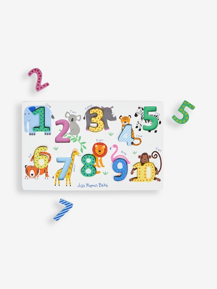 JoJo Maman Bébé White Number Puzzle - Image 1 of 4