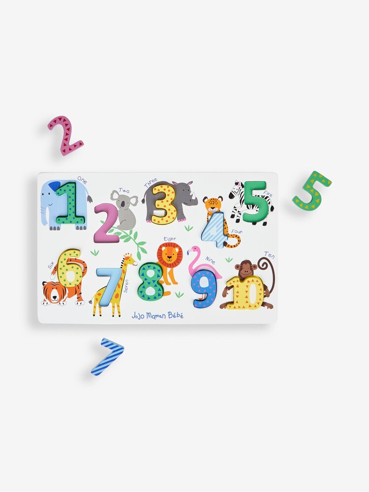 JoJo Maman Bébé White Number Puzzle - Image 1 of 4 JoJo Maman Bébé White Number Puzzle - Image 1 of 4