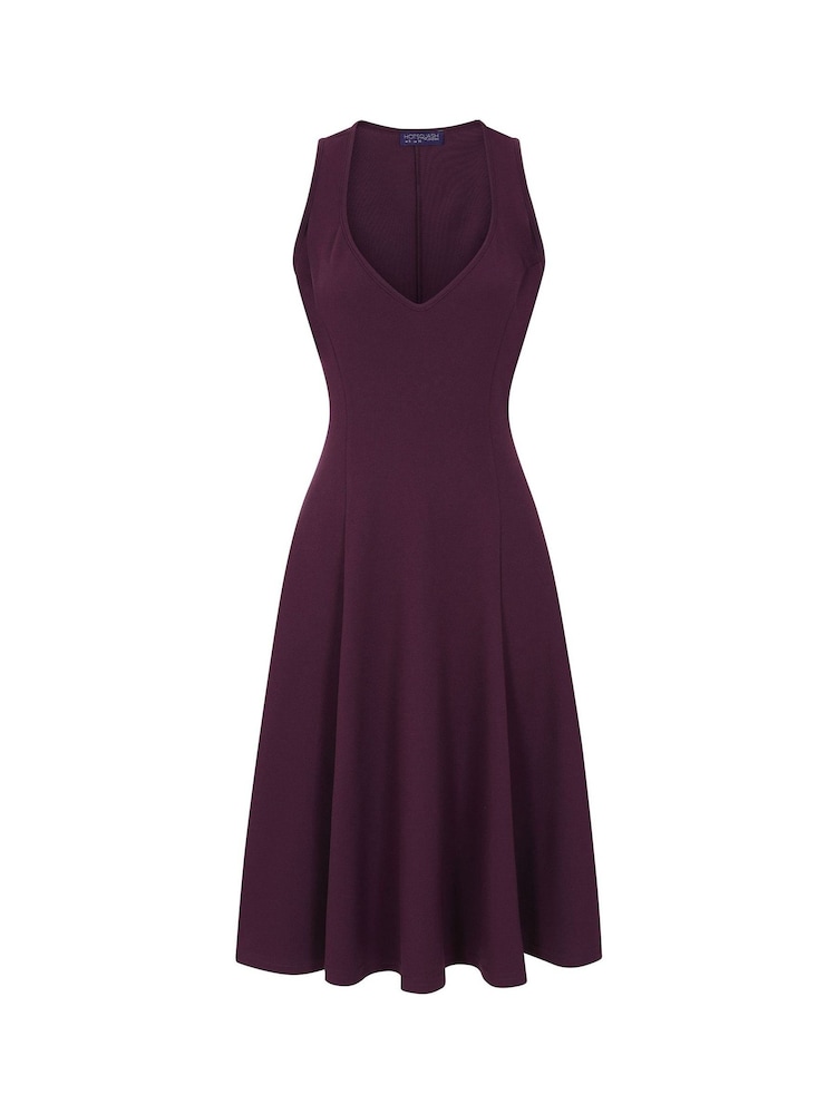 Hot Squash Purple Sleeveless A-Line Dress - Image 6 of 6