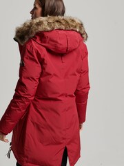 Superdry Red Rookie Down Parka Coat - Image 2 of 3