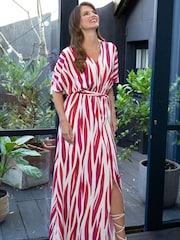 Hot Squash White Oversized Split Front Maxi Dress - Image 3 of 7