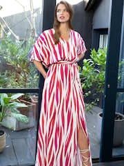 Hot Squash White Oversized Split Front Maxi Dress - Image 5 of 7