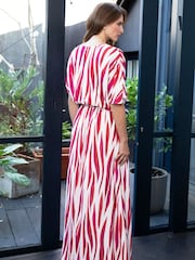Hot Squash White Oversized Split Front Maxi Dress - Image 6 of 7