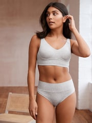 Grey High Rise High Leg Ultimate Comfort Knickers - Image 2 of 6