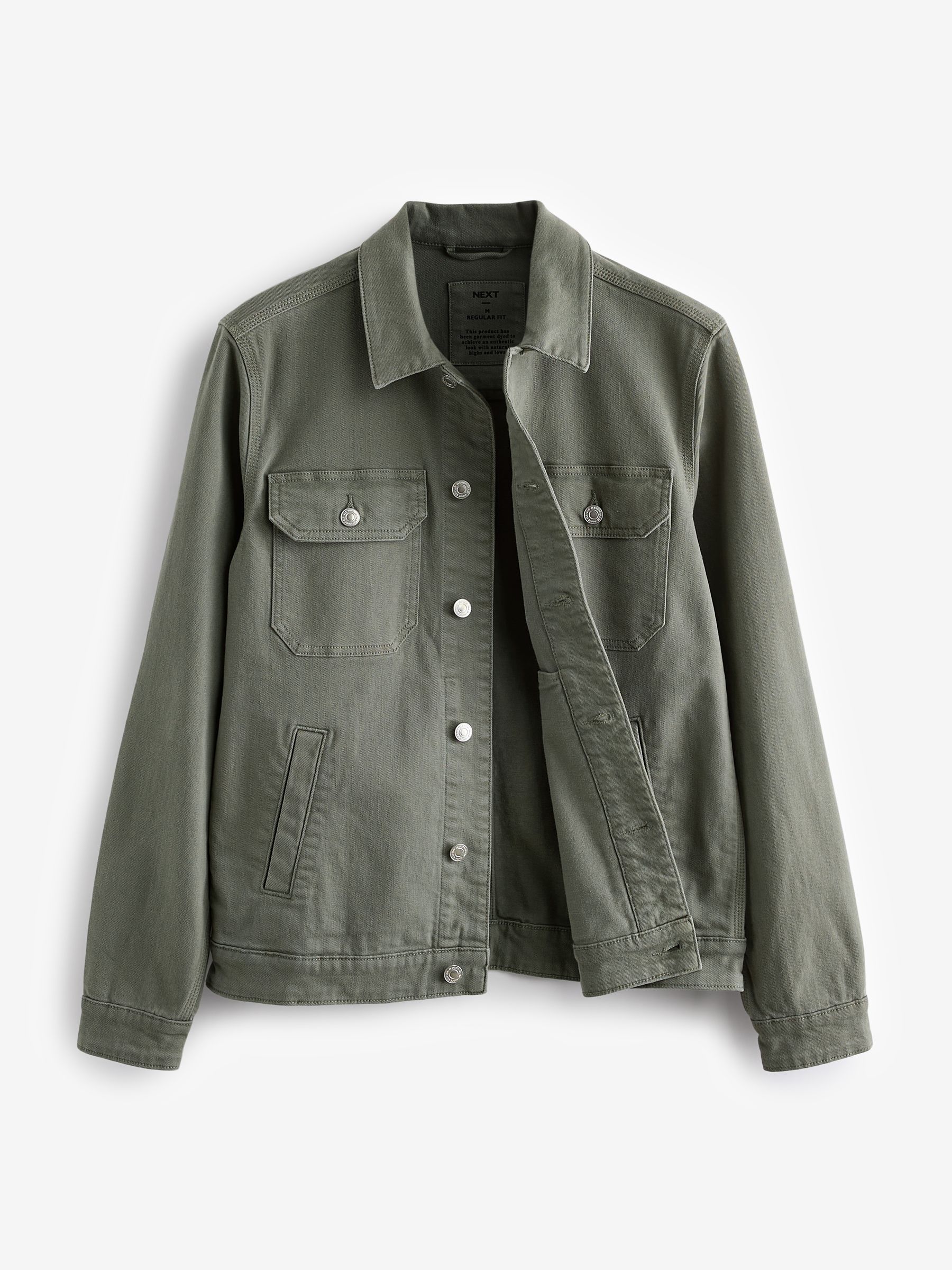 Buy Sage Green Denim Trucker Jacket from Next Canada