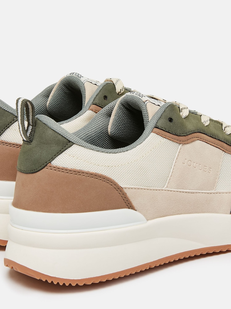 Joules Parkfield Neutral Trainers - Image 2 of 6