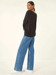 Roman V-Neck Jersey Stretch T-Shirt - 6এর মধ্যে 1 ছবি