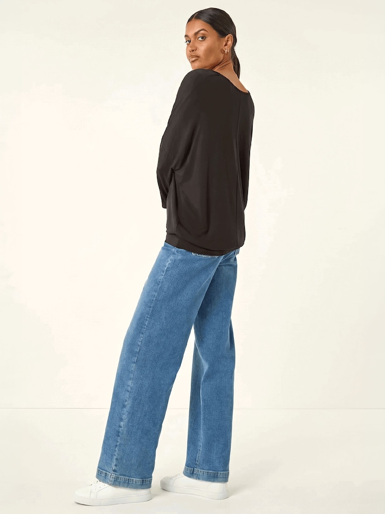 Roman V-Neck Jersey Stretch T-Shirt - 6এর মধ্যে 1 ছবি