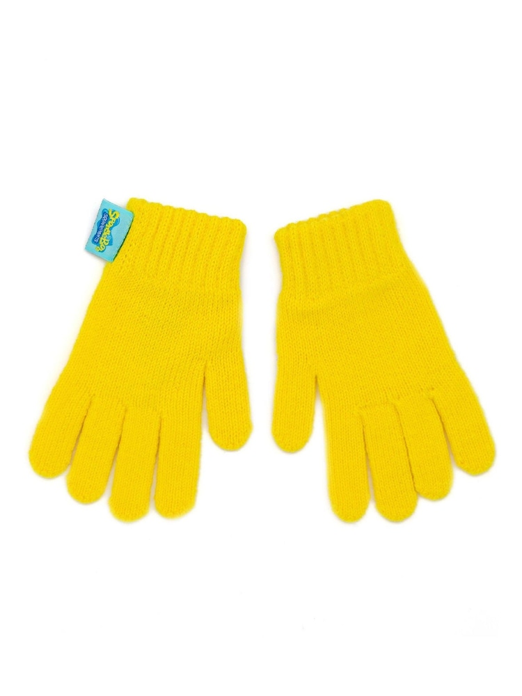 Vanilla Underground Yellow SpongeBob SquarePants Unisex Kids Winter Gloves and Scarf Set - Image 2 of 5