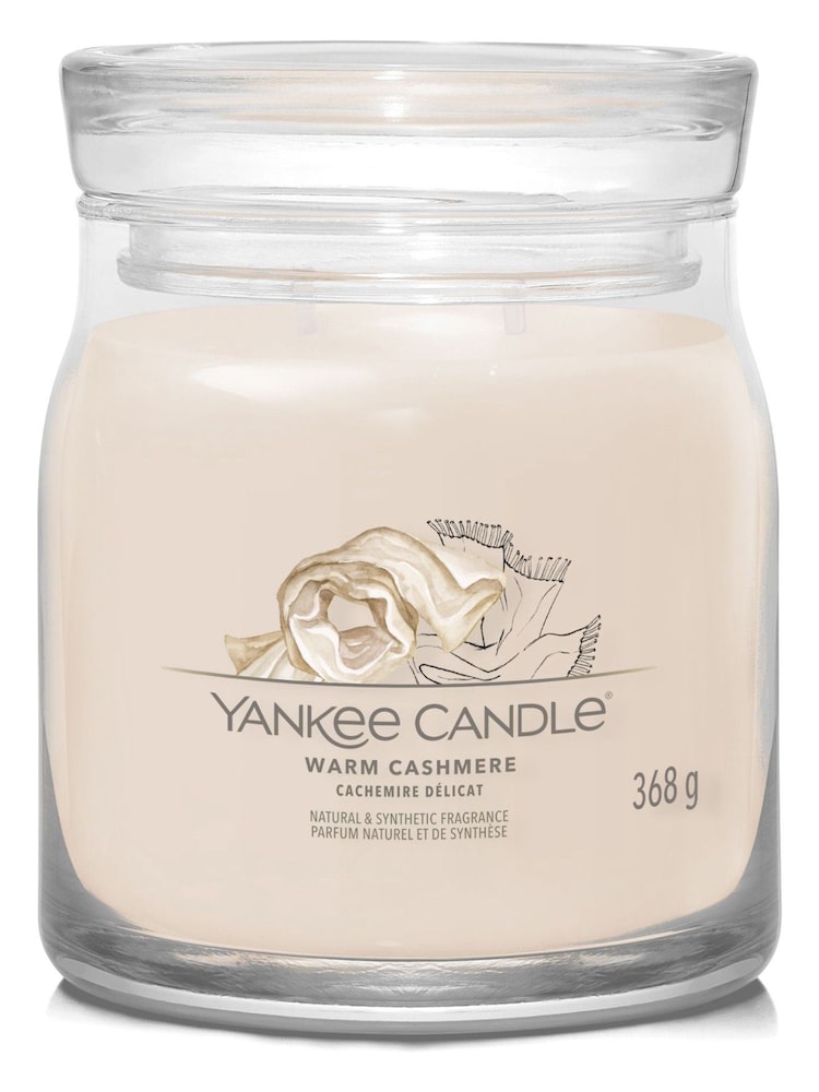 Yankee Candle No Colour Signature Large Jar Scented Candle, Warm Jar Cashmere - Image 2 of 3
