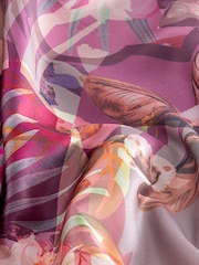 Purple Print Woven Mix Vest - Image 6 of 6