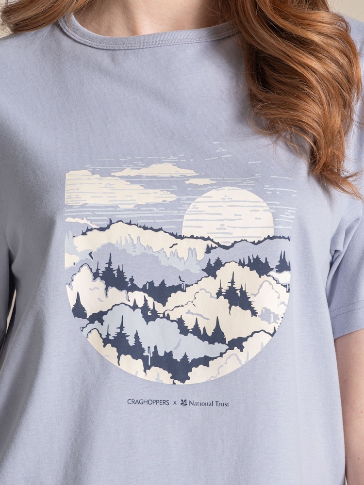 Craghoppers Blue Bistort II Short Sleeved T-Shirt - Image 4 of 4