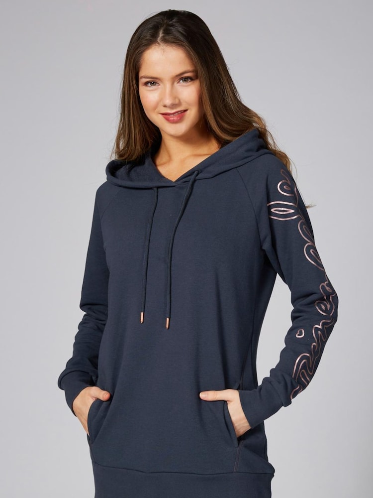 Gris Cromado - Sudadera larga con capucha para mujer de Pineapple - Imagen 1 de 5 Gris Cromado - Sudadera larga con capucha para mujer de Pineapple - Imagen 1 de 5