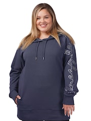 Cromo cinza - Moletom feminino com palangre de abacaxi - Imagem 2 de 5