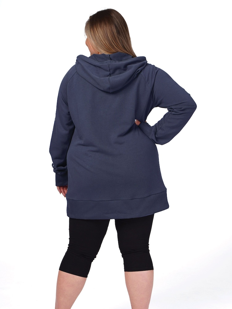 Gris Cromado - Sudadera larga con capucha para mujer de Pineapple - Imagen 5 de 5 Gris Cromado - Sudadera larga con capucha para mujer de Pineapple - Imagen 5 de 5