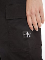 Calvin Klein Jeans High Rise Straight Twill Trousers - Image 3 of 6