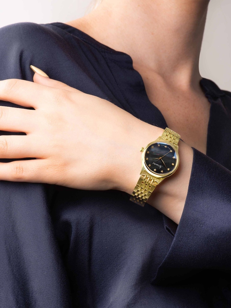 Accurist Ladies Gold Tone Dress Stainless Steel Bracelet 28mm Watch - Image 6 of 6 Accurist Ladies Gold Tone Dress Stainless Steel Bracelet 28mm Watch - Image 6 of 6